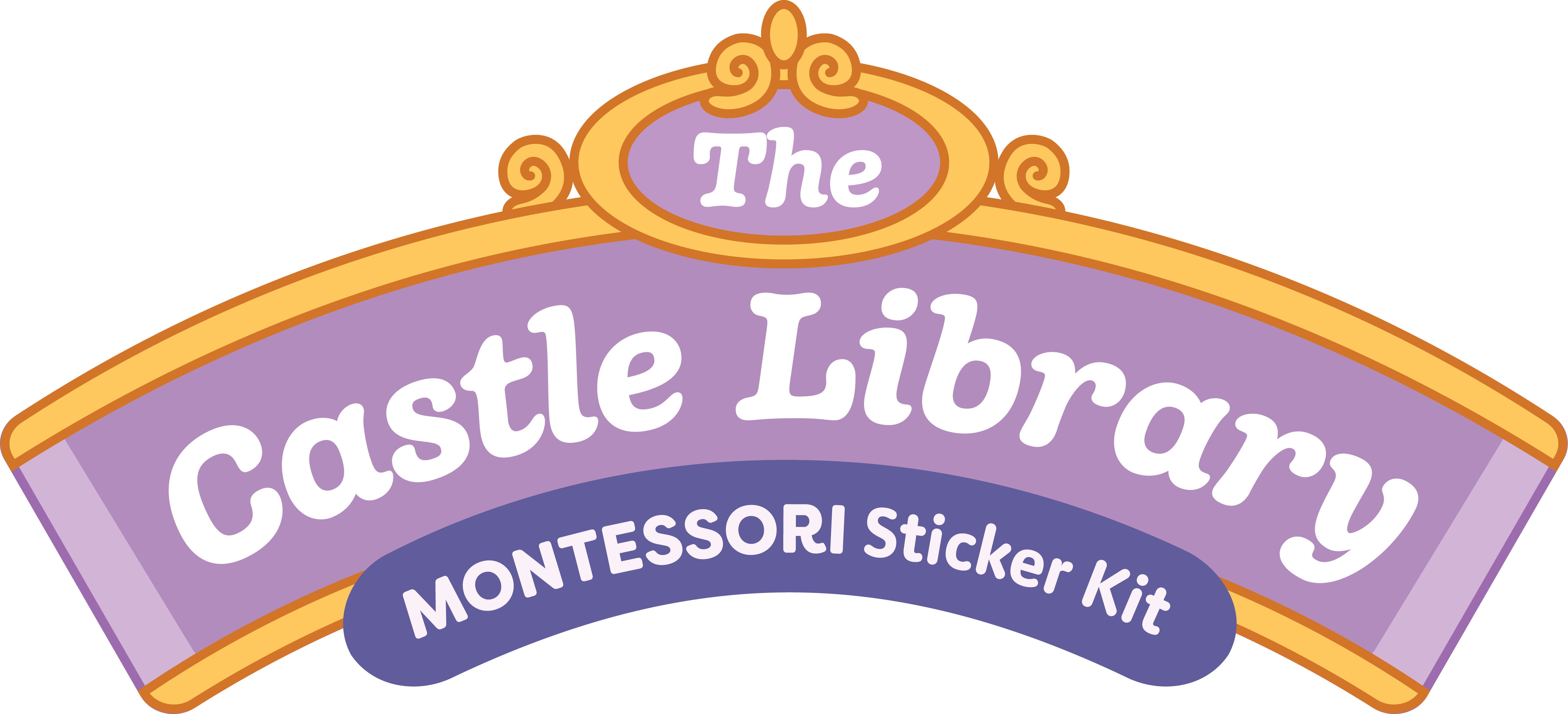 The Castle Library — Montessori Sticker Kit
